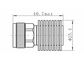 N Male RF Load Termination 5 Watts DC-18GHz Cylindrical Resistor